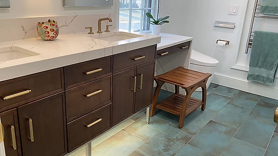 Wood & Luxe Gold Master Bath